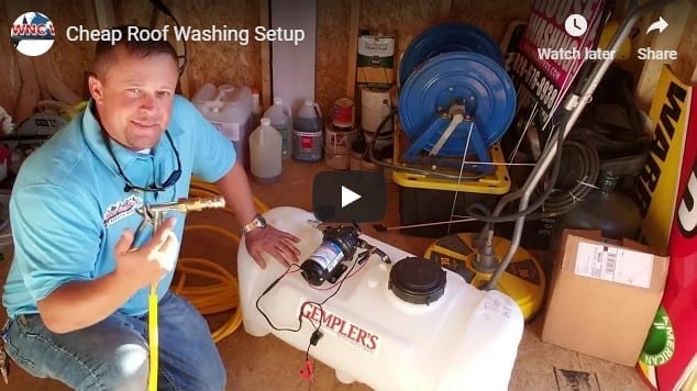 Cheap Roof Washing Setup | WNC Wash Pros