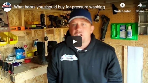 What boots you should buy for pressure washing | WNC Wash Pros